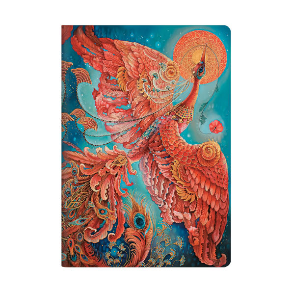 Firebird A4 Unlined Softcover Cahier, 80pg, 100gsm by Paperblanks (Birds of Happiness)