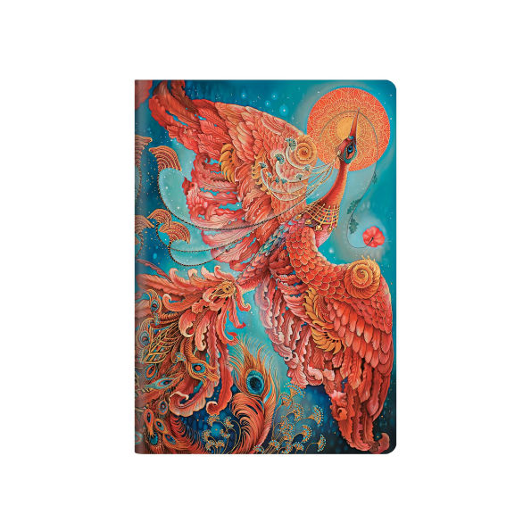 Firebird A5 Lined Softcover Cahier, 80pg, 100gsm by Paperblanks (Birds of Happiness)