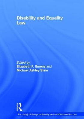 Disability and Equality Law / Edition 1