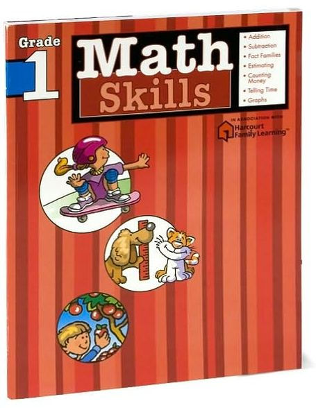Math Skills: Grade 1 (Flash Kids Harcourt Family Learning)