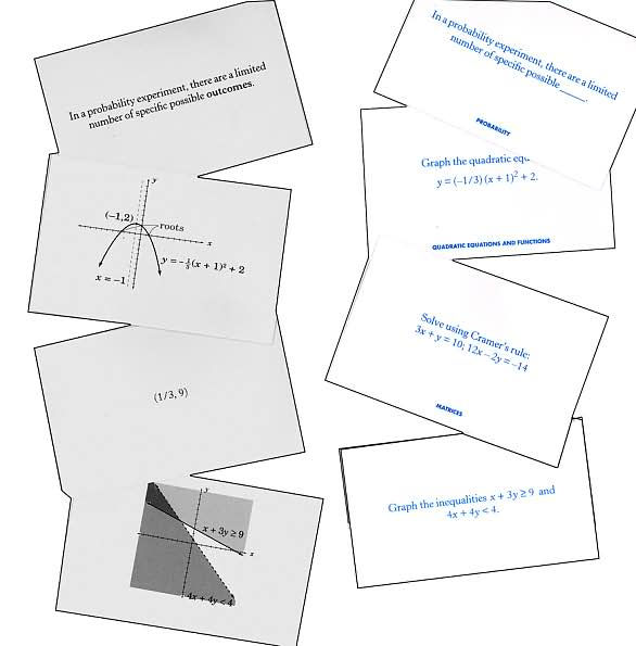 Algebra II (SparkNotes Study Cards)