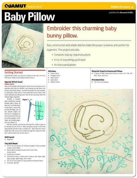 Embroidery: Embroidered Baby Pillow (Quamut)