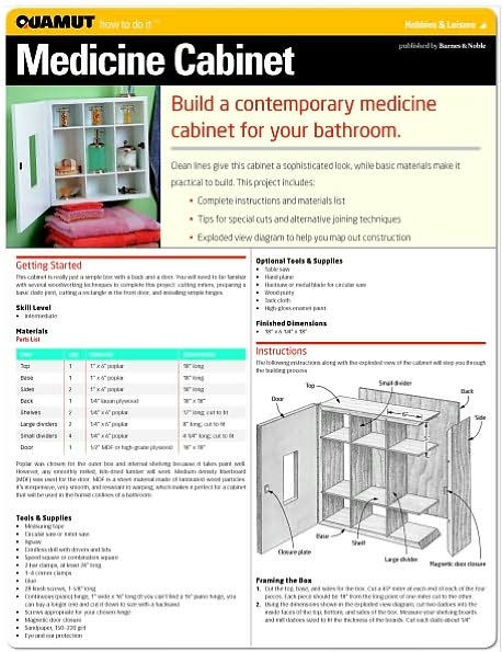 Woodworking: Medicine Cabinet (Quamut)