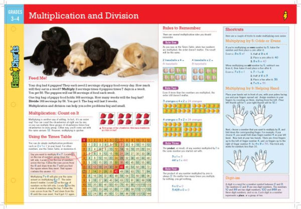 Multiplication and Division FlashCharts