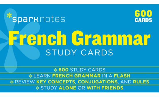 French Grammar Sparknotes Study Cards By Sparknotes Other Format Barnes Noble