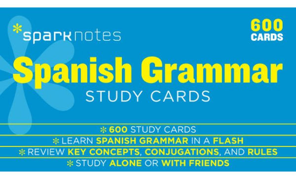 Spanish Grammar SparkNotes Study Cards