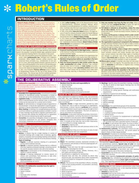 Robert's Rules of Order SparkCharts