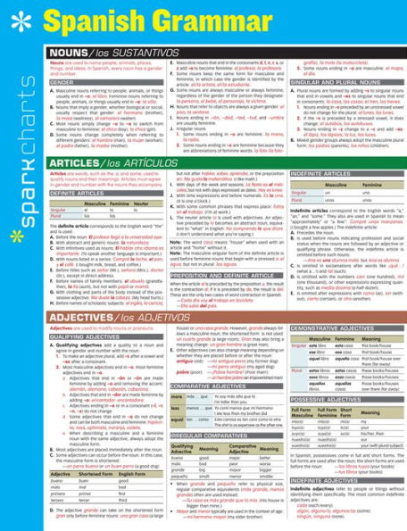 Spanish Grammar SparkCharts