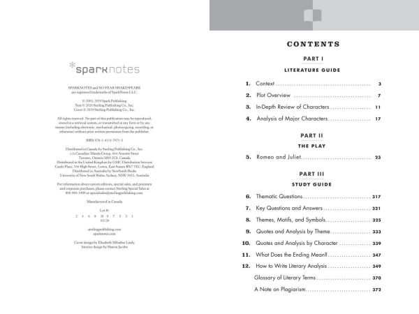 Romeo and Juliet: No Fear Shakespeare Deluxe Student Editions - Side-by-Side Plain English