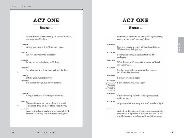 Romeo and Juliet: No Fear Shakespeare Deluxe Student Editions - Side-by-Side Plain English