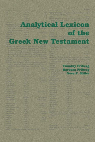 Analytical Lexicon of the Greek New Testament