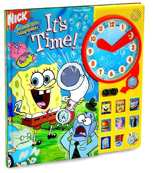 SpongeBob Clock It's Time: 10 Button Clock Sound Book ( SpongeBob ...