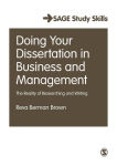 Alternative view 1 of Doing Your Dissertation in Business and Management: The Reality of Researching and Writing / Edition 1