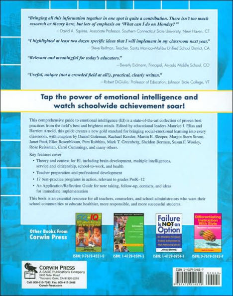 The Educator's Guide to Emotional Intelligence and Academic Achievement: Social-Emotional Learning in the Classroom / Edition 1