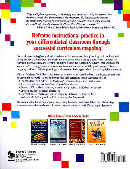 Curriculum Mapping for Differentiated Instruction, K-8 / Edition 1