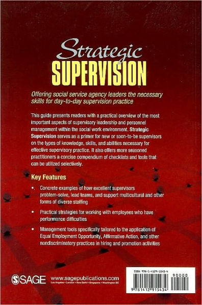 Strategic Supervision: Personnel Management in Human Service / Edition 1