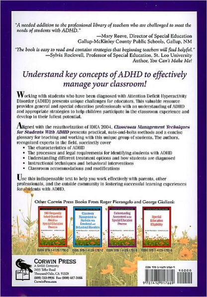 Classroom Management Techniques for Students With ADHD: A Step-by-Step Guide for Educators / Edition 1