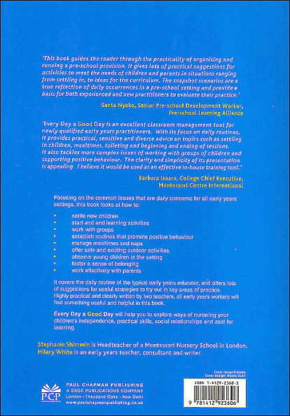 Every Day a Good Day: Establishing Routines in Your Early Years Setting / Edition 1