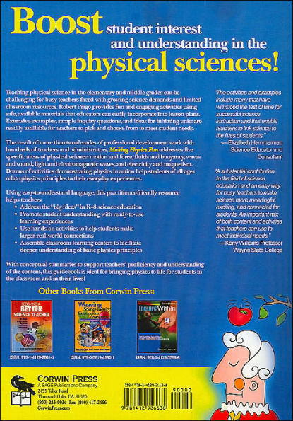 Making Physics Fun: Key Concepts, Classroom Activities, and Everyday Examples, Grades K-8 / Edition 1