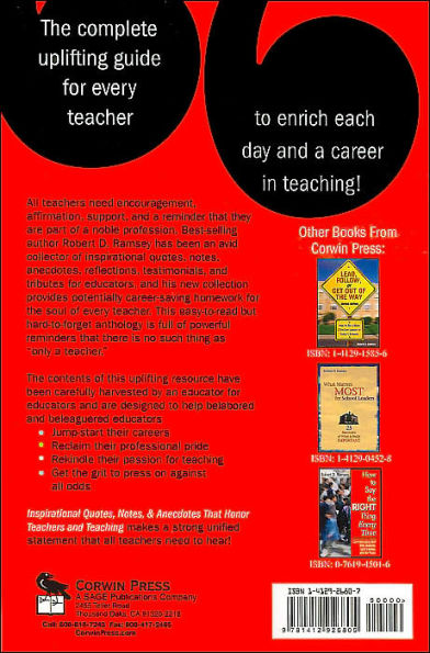 Inspirational Quotes, Notes, & Anecdotes That Honor Teachers and Teaching / Edition 1