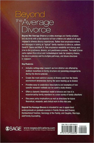 Beyond the Average Divorce / Edition 1