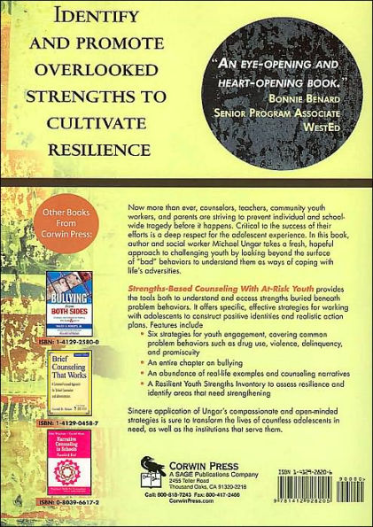 Strengths-Based Counseling With At-Risk Youth / Edition 1