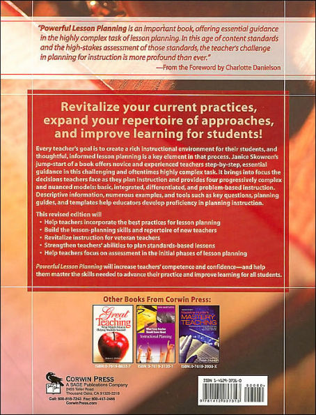 Powerful Lesson Planning: Every Teacher's Guide to Effective Instruction / Edition 2