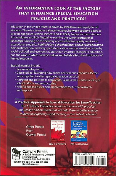 Public Policy, School Reform, and Special Education: A Practical Guide for Every Teacher / Edition 1