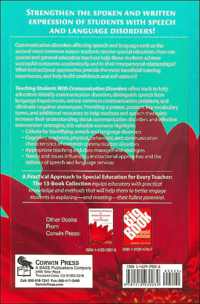 Teaching Students With Communication Disorders: A Practical Guide for Every Teacher / Edition 1