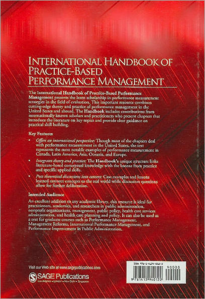 International Handbook of Practice-Based Performance Management / Edition 1