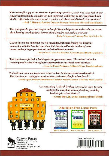 Effective Superintendent-School Board Practices: Strategies for Developing and Maintaining Good Relationships With Your Board / Edition 1