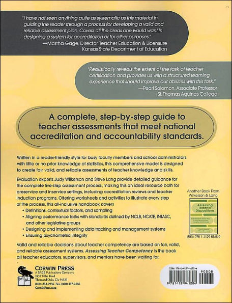 Assessing Teacher Competency: Five Standards-Based Steps to Valid Measurement Using the CAATS Model / Edition 1