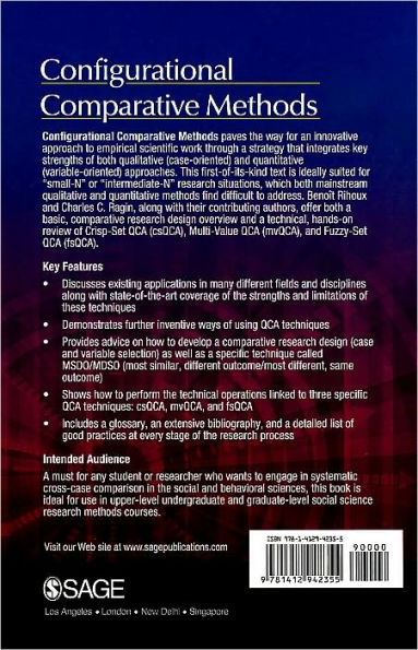 Configurational Comparative Methods: Qualitative Comparative Analysis (QCA) and Related Techniques / Edition 1