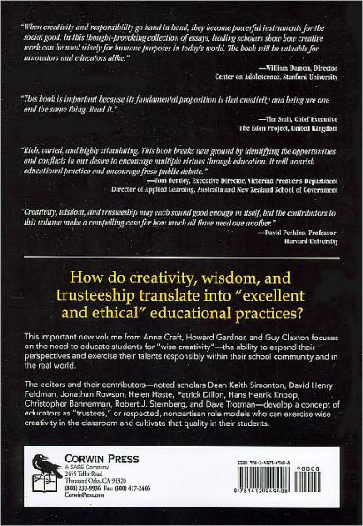 Creativity, Wisdom, and Trusteeship: Exploring the Role of Education / Edition 1