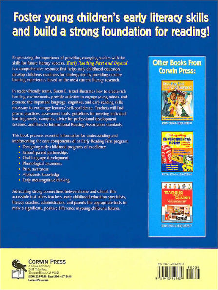 Early Reading First and Beyond: A Guide to Building Early Literacy Skills / Edition 1