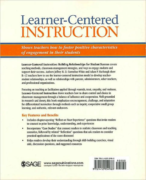 Learner-Centered Instruction: Building Relationships for Student Success / Edition 1