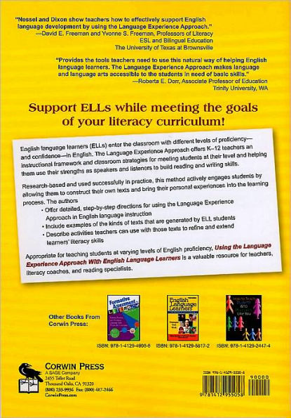 Using the Language Experience Approach With English Language Learners: Strategies for Engaging Students and Developing Literacy / Edition 1