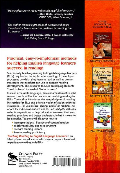 Teaching Reading to English Language Learners: A Reflective Guide / Edition 1