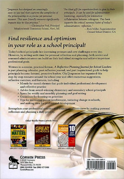 A Reflective Planning Journal for School Leaders: With Insights and Tips From Award-Winning Principals / Edition 1