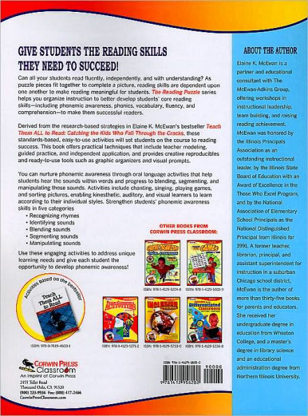 The Reading Puzzle: Phonemic Awareness, Grades K-3