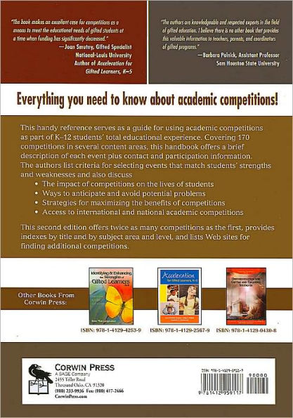 Academic Competitions for Gifted Students: A Resource Book for Teachers and Parents / Edition 2