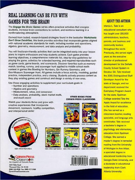 Engage the Brain: Games, Math, Grades 6-8