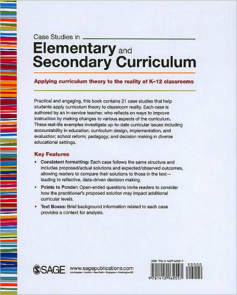 Case Studies in Elementary and Secondary Curriculum / Edition 1