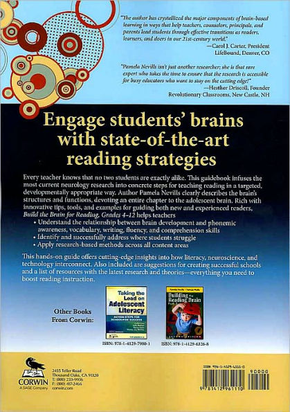 Build the Brain for Reading, Grades 4-12 / Edition 1