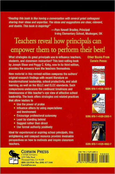 Bringing Out the Best in Teachers: What Effective Principals Do / Edition 3