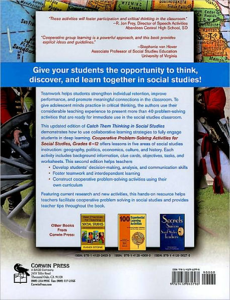 Cooperative Problem-Solving Activities for Social Studies, Grades 6-12 / Edition 2