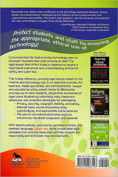 Cyber Law: Maximizing Safety and Minimizing Risk in Classrooms / Edition 1