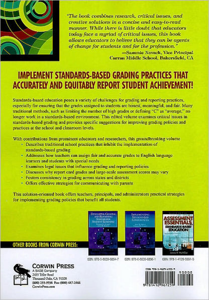 Practical Solutions for Serious Problems in Standards-Based Grading / Edition 1