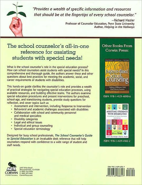 The School Counselor's Guide to Special Education / Edition 1