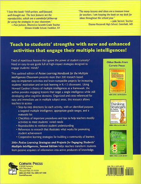 200+ Active Learning Strategies and Projects for Engaging Students' Multiple Intelligences / Edition 2